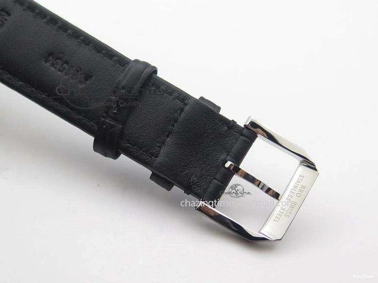 MIROTIME 0501 Mark XVI 1:1 Best Edition MK Maker SS Black Dial A2892 On Black Leather Strap Chic 7371